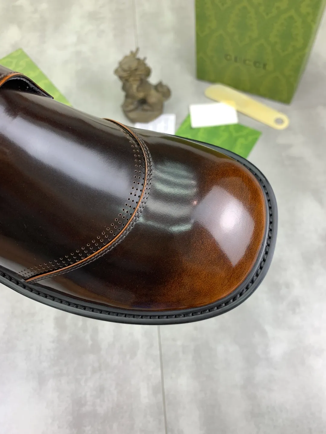 Men's Men's Shoes 💰P580 [New Style] 💰💎💎💎 [Gucci] GUCCI high-end men's formal business leather shoes, original order 1:1! Original imported high-end calfskin, original metal buckle, imported first-layer pigskin lining for feet, original high-end outsole, men's shoe size: 38-44